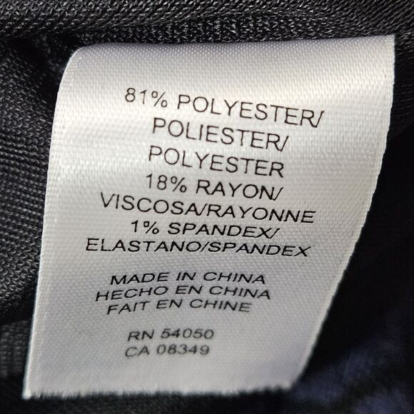 Nine West Dress Size 12P Sheath Knee length Reptile Print Blue/black Sleeveless - Picture 3 of 7